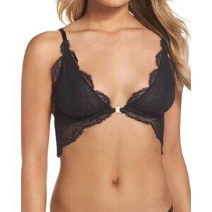 Free People Intimately You're So Great Underwire Black Lace Bra - 32C NWT